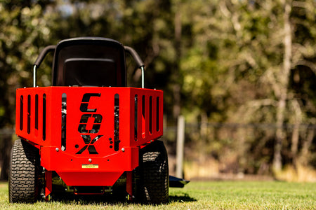 Enjoy the exceptional cutting performance akin to our renowned COX ride-on mower range, enhanced by the convenience of lever-controlled steering that practically lets you pivot in place.