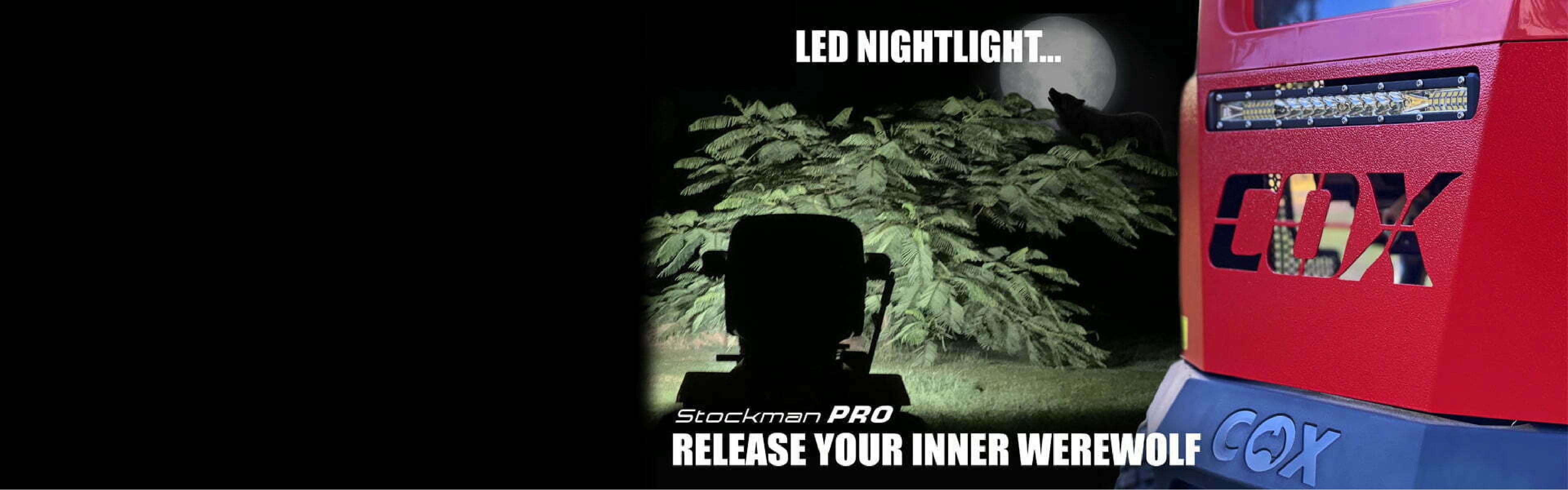 COX Mowers LED nightlight for the Stockman Pro ride on lawn mower image
