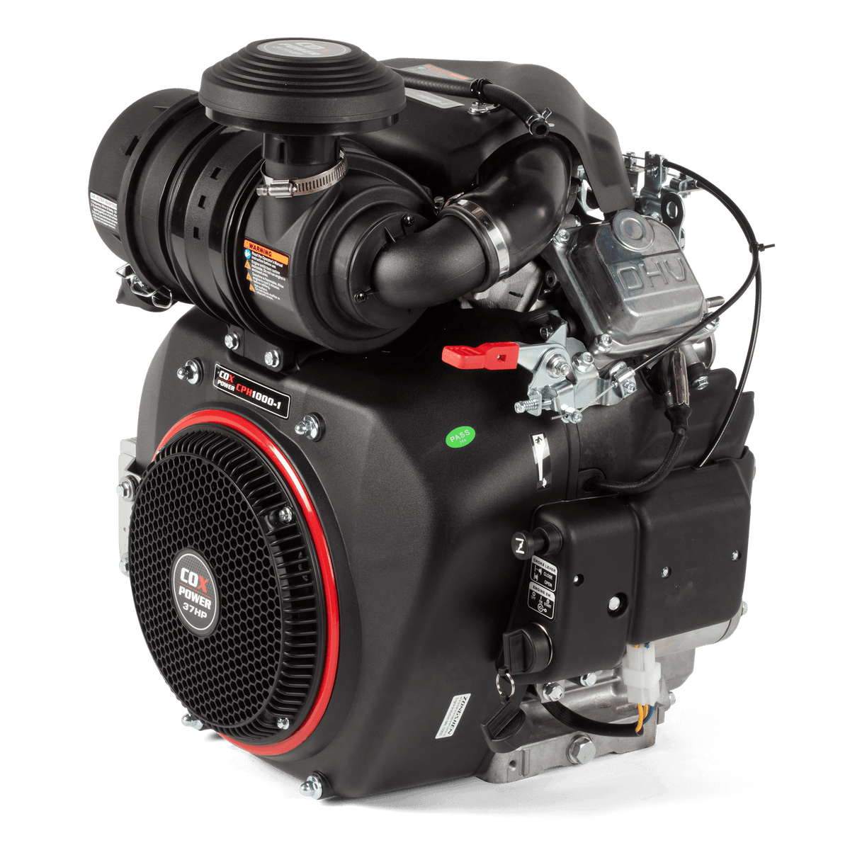 35HP V-Twin Horizontal Engine – Electric | COX Mowers – COX MOWERS